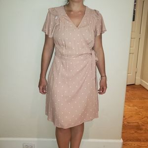 Pink Universal Threada Wrap Dress
